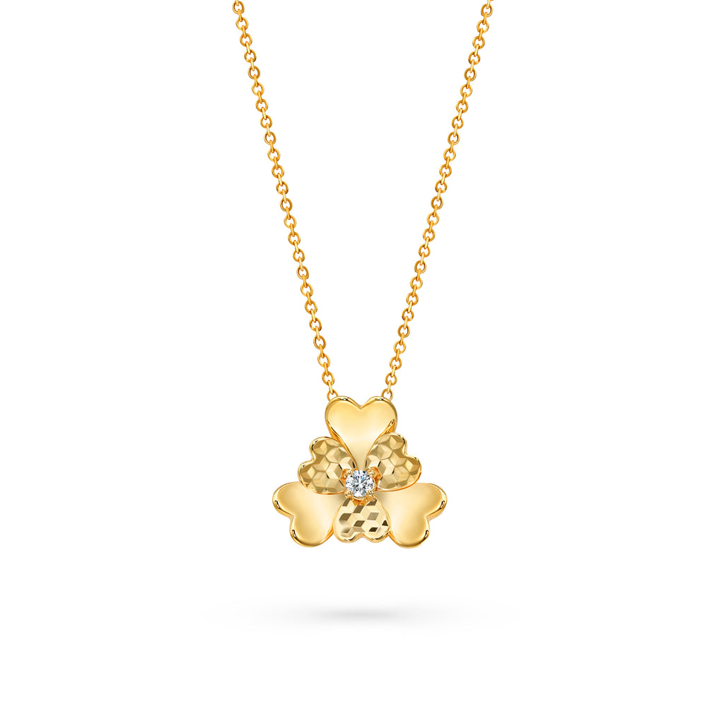 The Superbloom Necklace | 18k Yellow Gold & Diamond