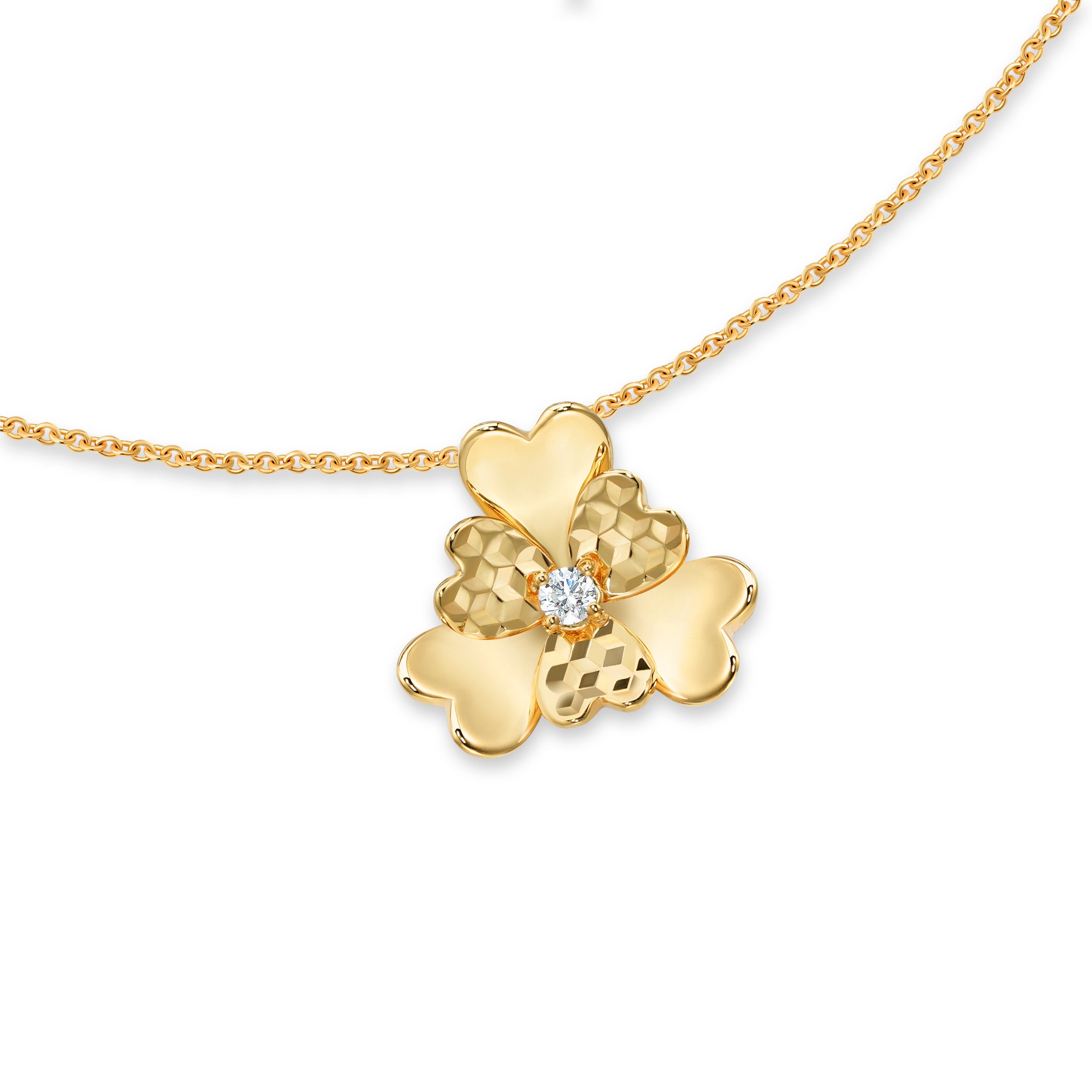The Superbloom Necklace | 18k Yellow Gold & Diamond