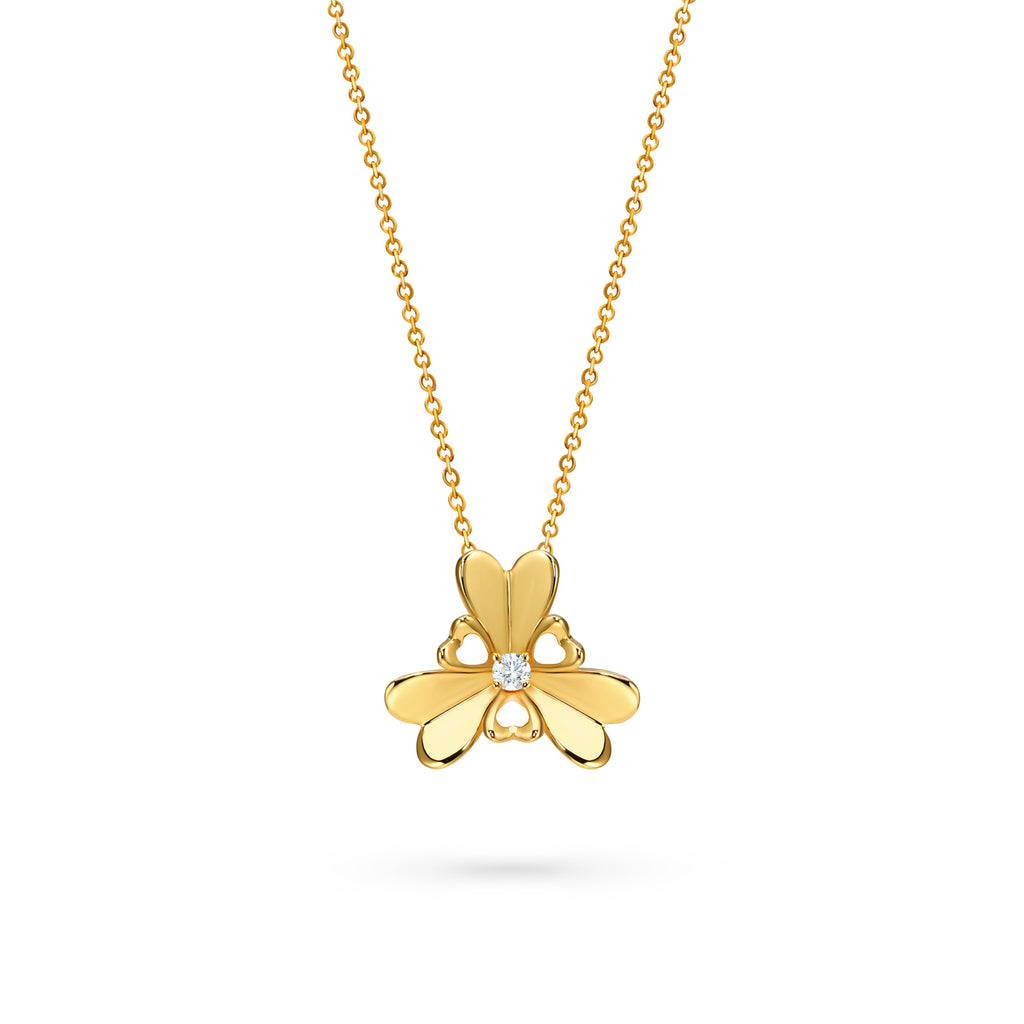 The Wild Heart Necklace | 18k Yellow Gold & Diamond