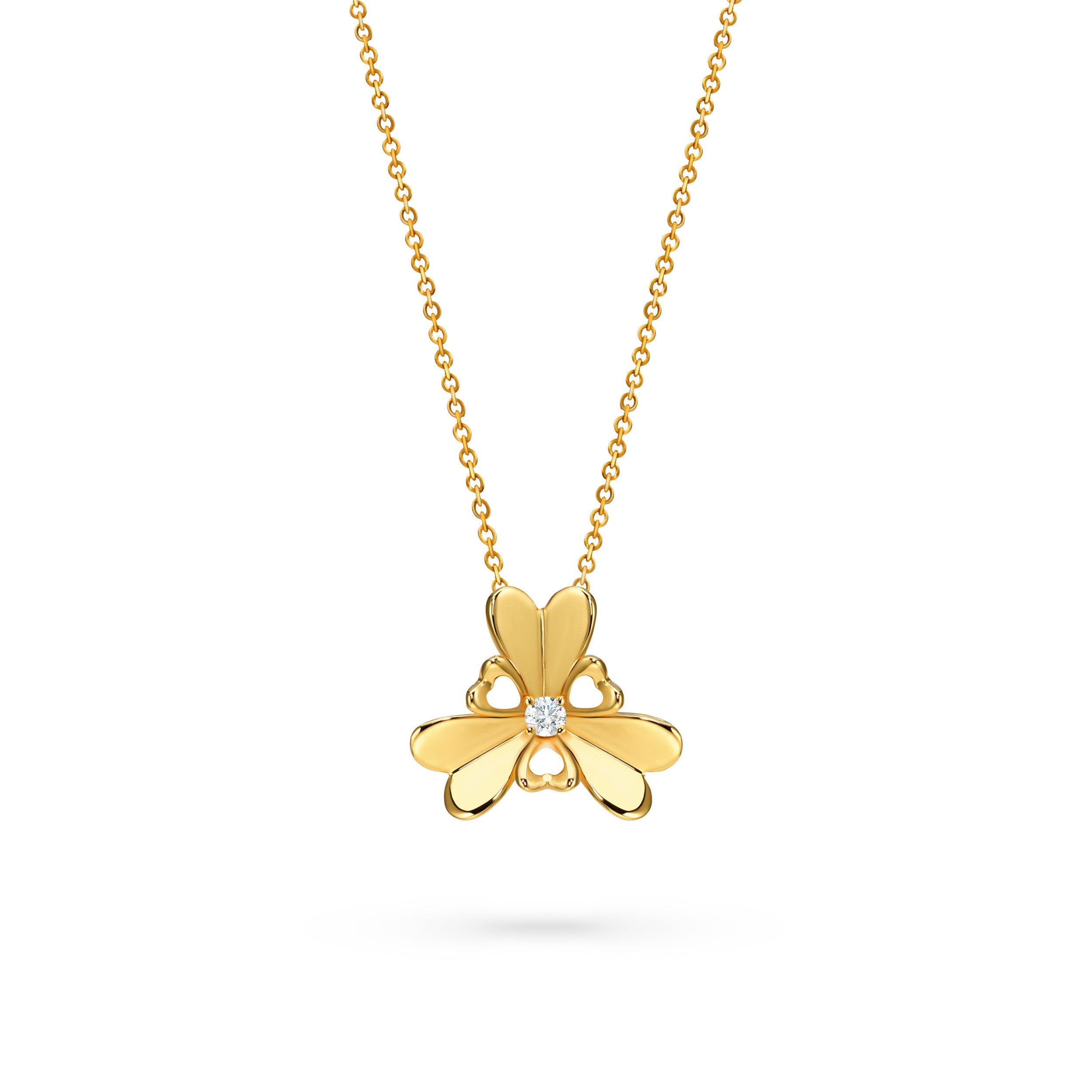 The Wild Heart Necklace | 18k Yellow Gold & Diamond