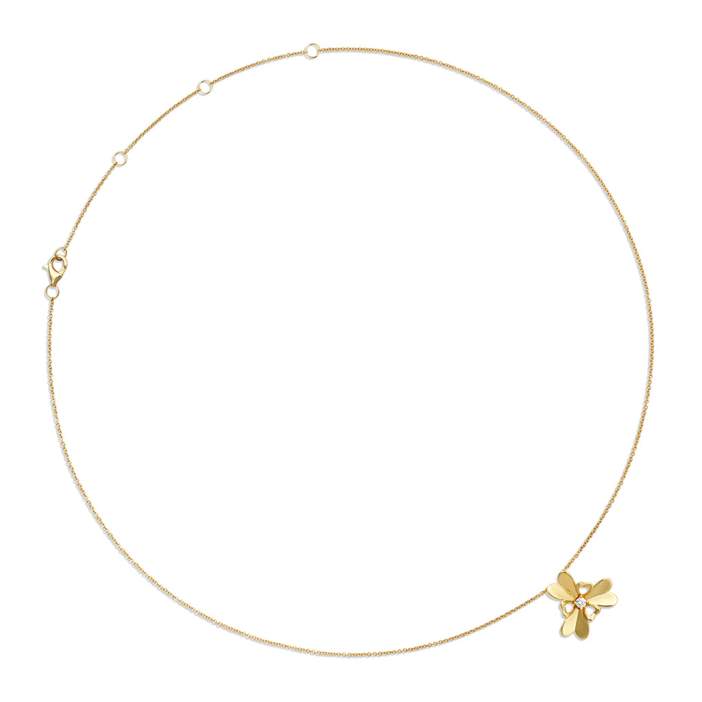 The Wild Heart Necklace | 18k Yellow Gold & Diamond