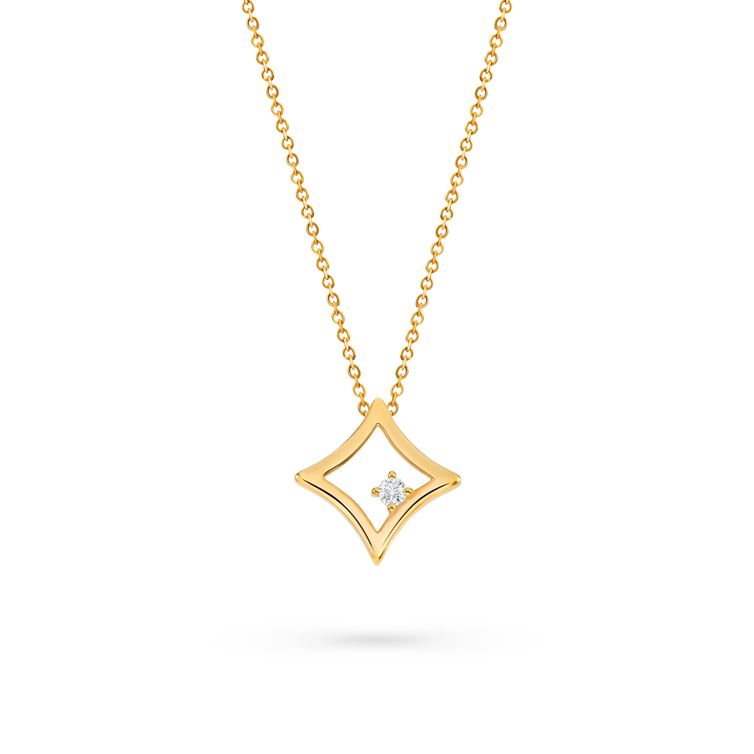The Gilded Sky Necklace | 18k Yellow Gold & Diamond