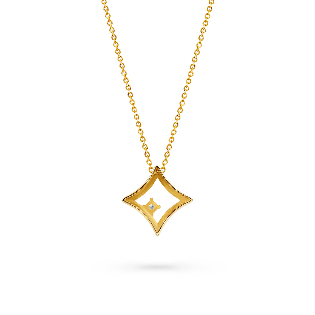 The Gilded Sky Necklace | 18k Yellow Gold & Diamond