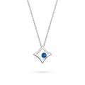 The Gilded Sky Necklace | 18k White Gold & Sapphire
