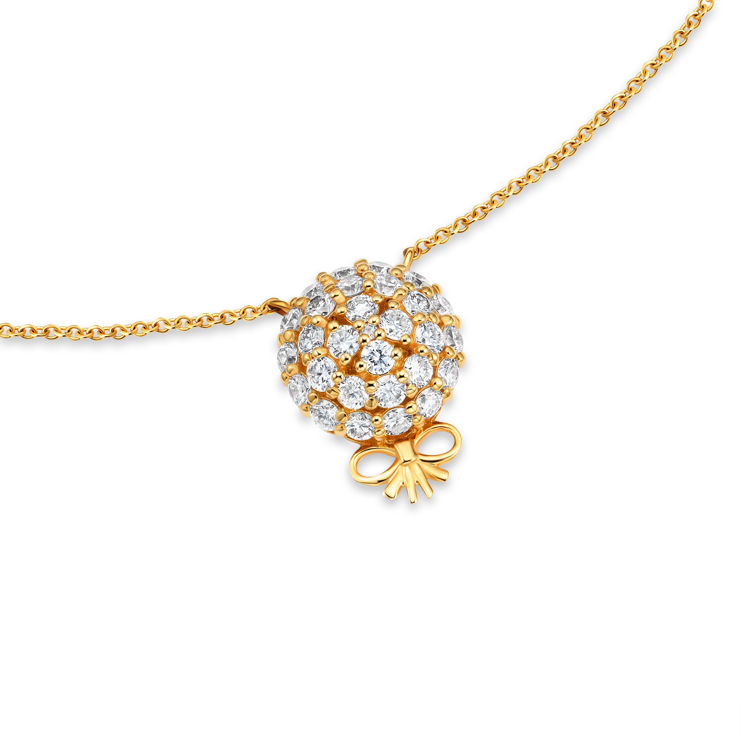 The Infinite Bouquet Necklace | 18k Yellow Gold & Diamond