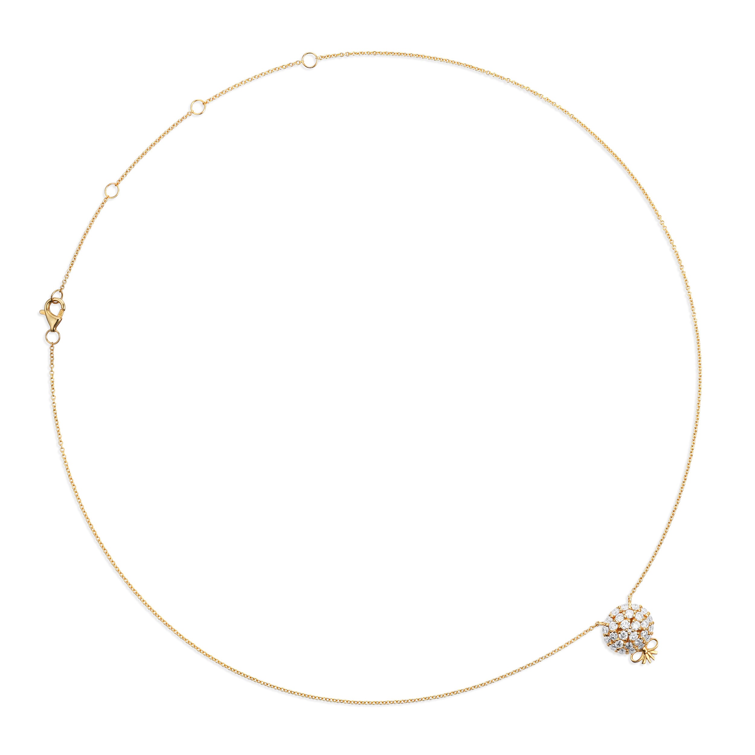 The Infinite Bouquet Necklace | 18k Yellow Gold & Diamond