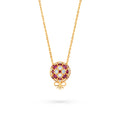 The Infinite Bouquet Necklace | 18k Yellow Gold, Diamond & Ruby