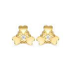 The Superbloom Earrings | 18k Yellow Gold & Diamond