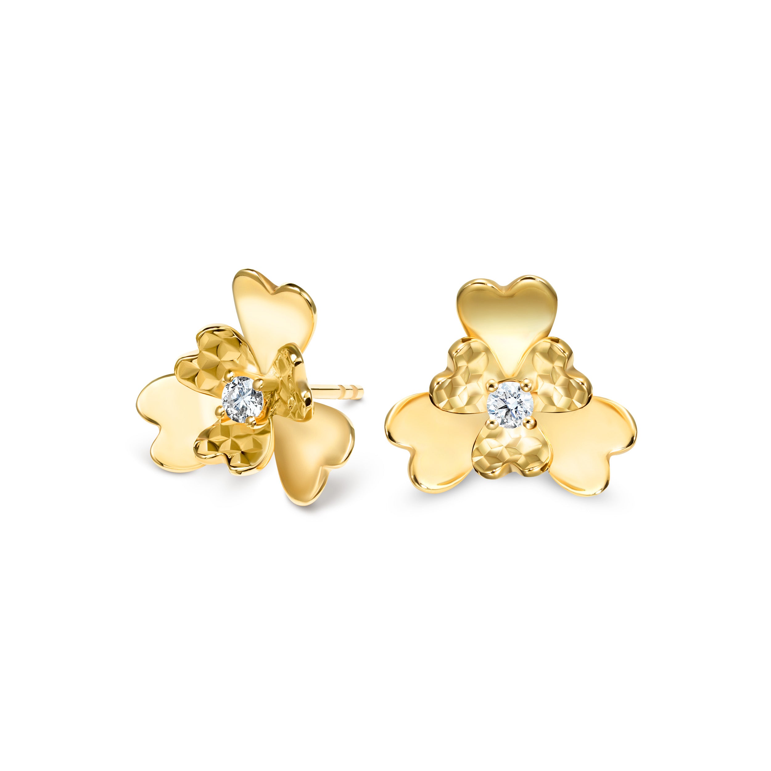 The Superbloom Earrings | 18k Yellow Gold & Diamond