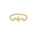 The Free Spirit Chain Ring | 18k Yellow Gold