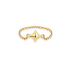 The Free Spirit Chain Ring | 18k Yellow Gold
