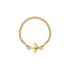 The Free Spirit Chain Ring | 18k Yellow Gold