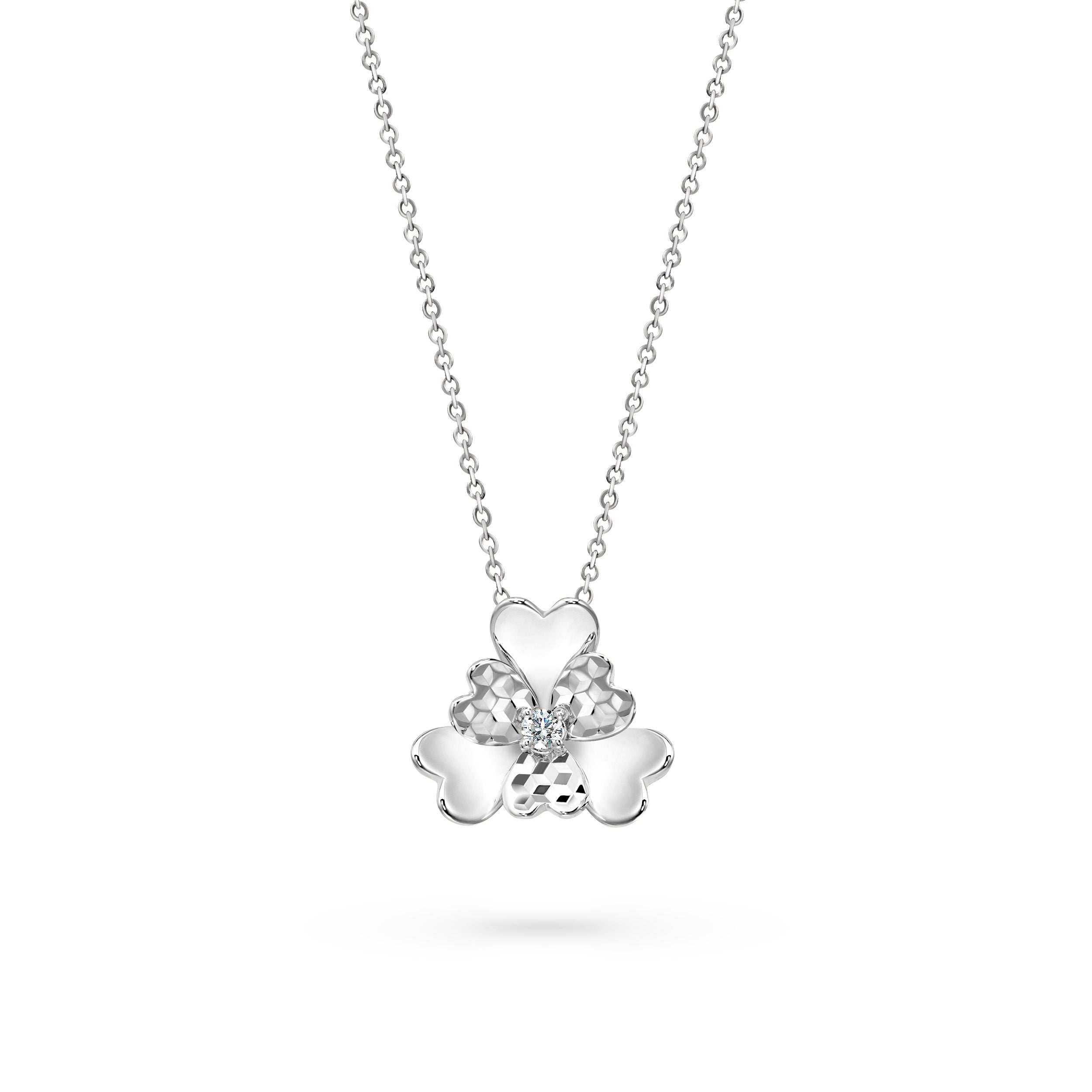 The Superbloom Necklace | 18k White Gold & Diamond