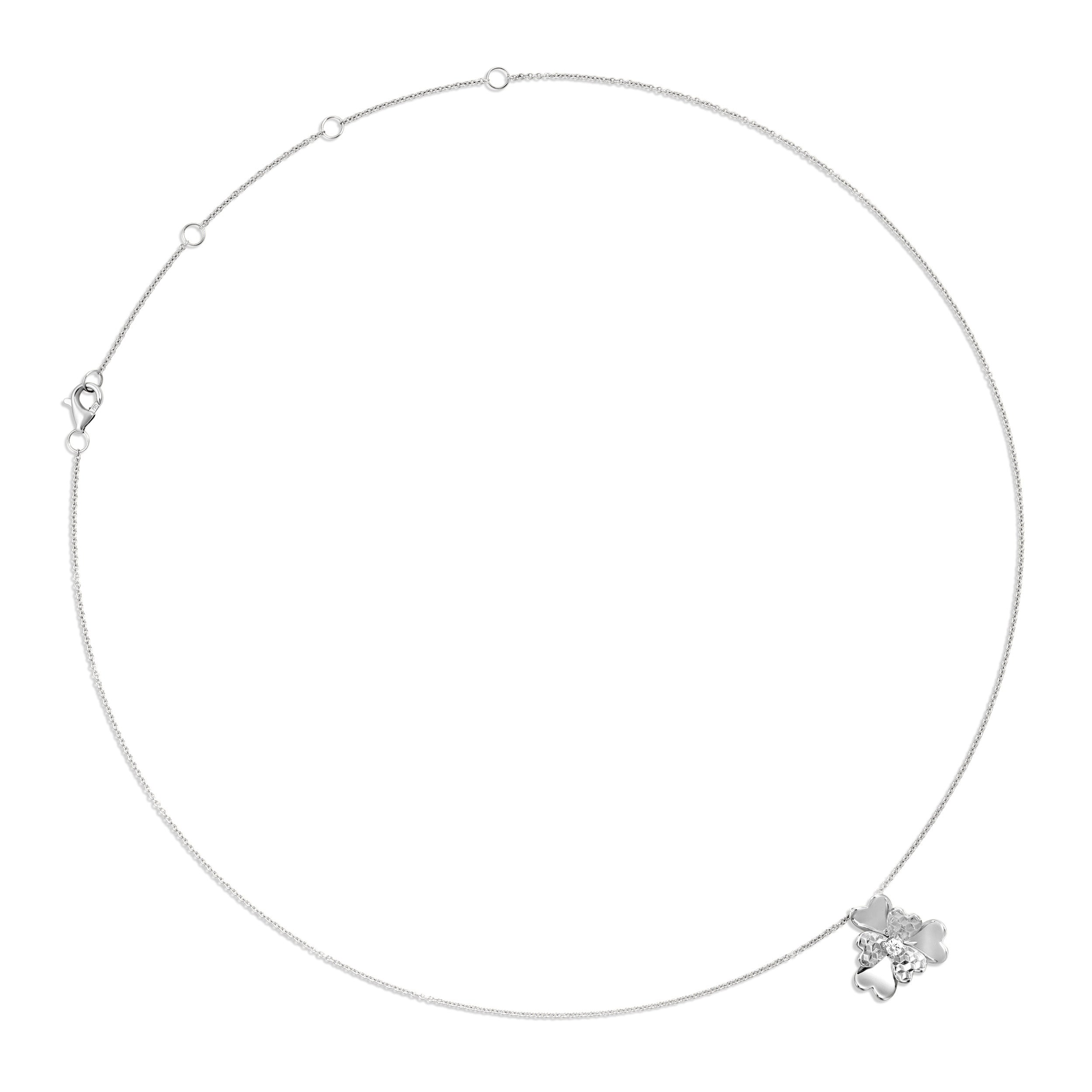 The Superbloom Necklace | 18k White Gold & Diamond
