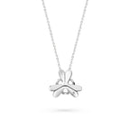 The Wild Heart Necklace | 18k White Gold & Diamond