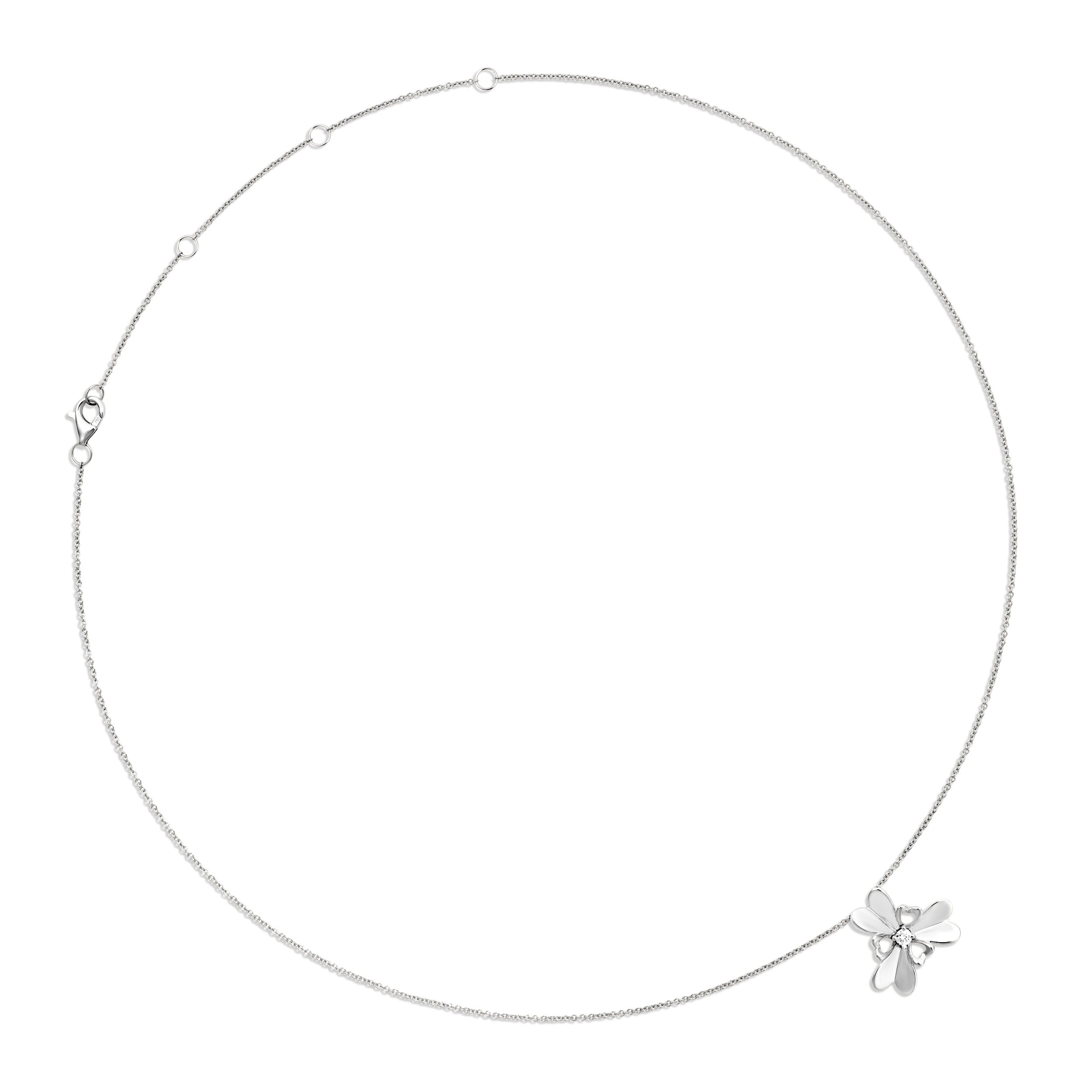 The Wild Heart Necklace | 18k White Gold & Diamond