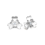 The Superbloom Earrings | 18k White Gold & Diamond