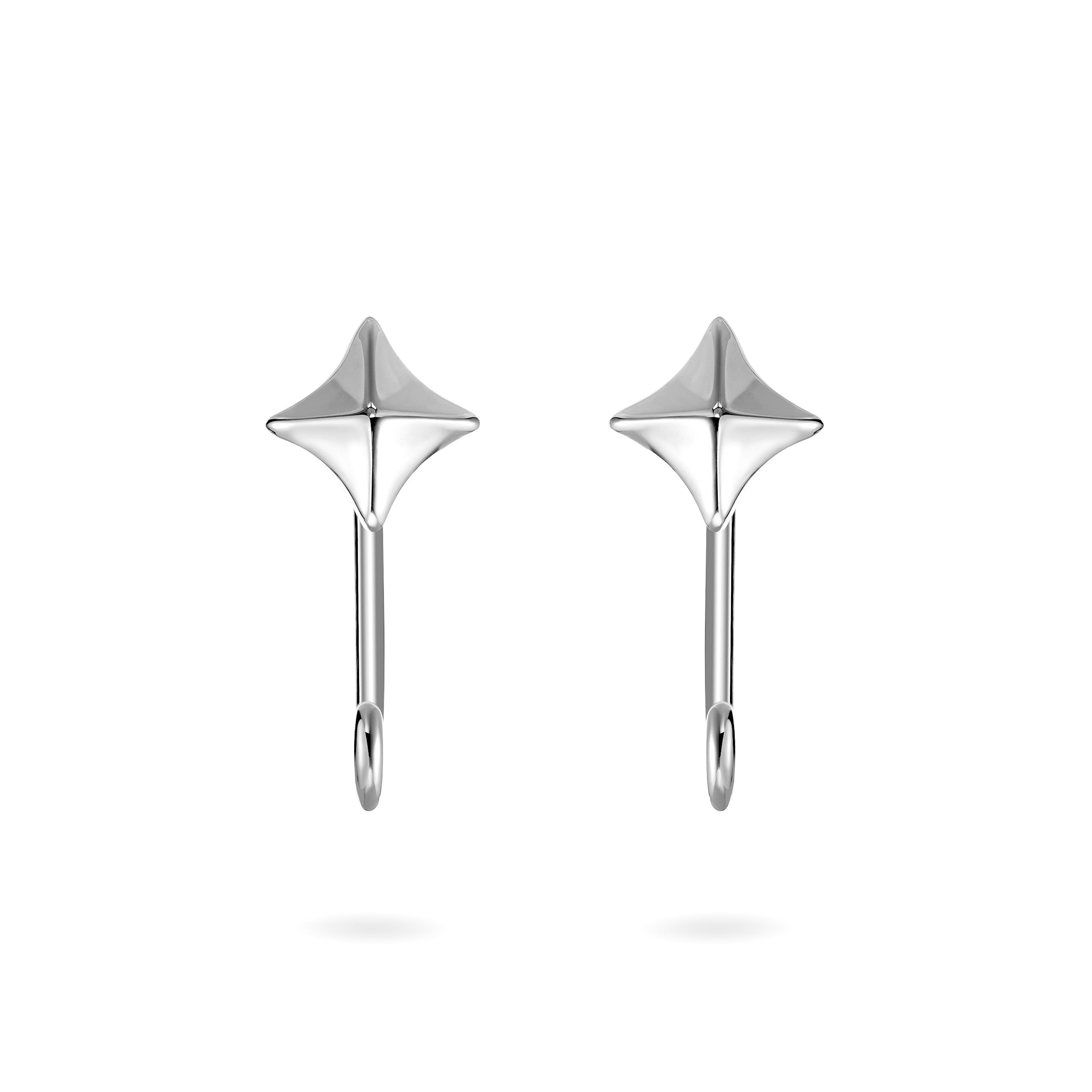 The Free Spirit Earrings | 18k White Gold