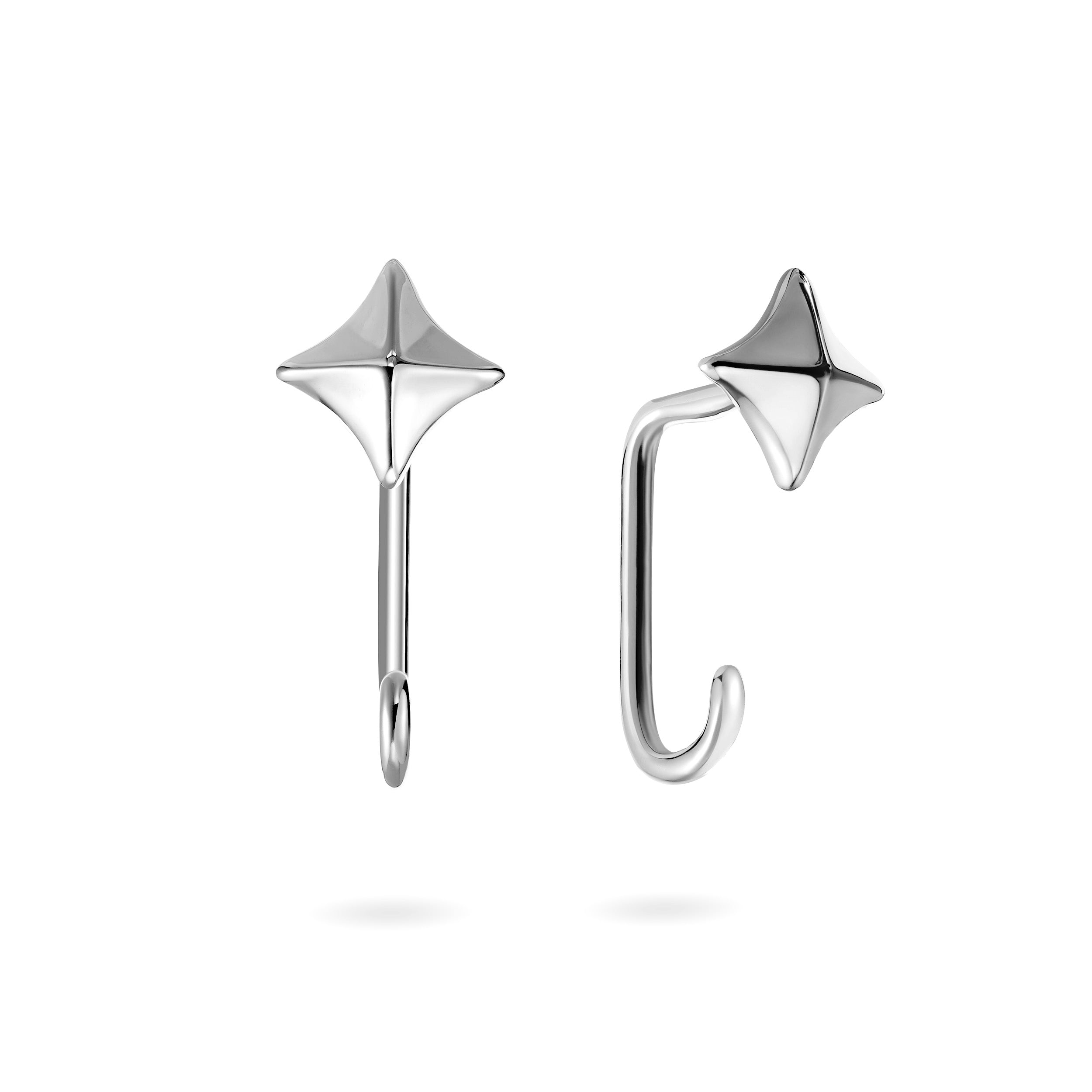 The Free Spirit Earrings | 18k White Gold