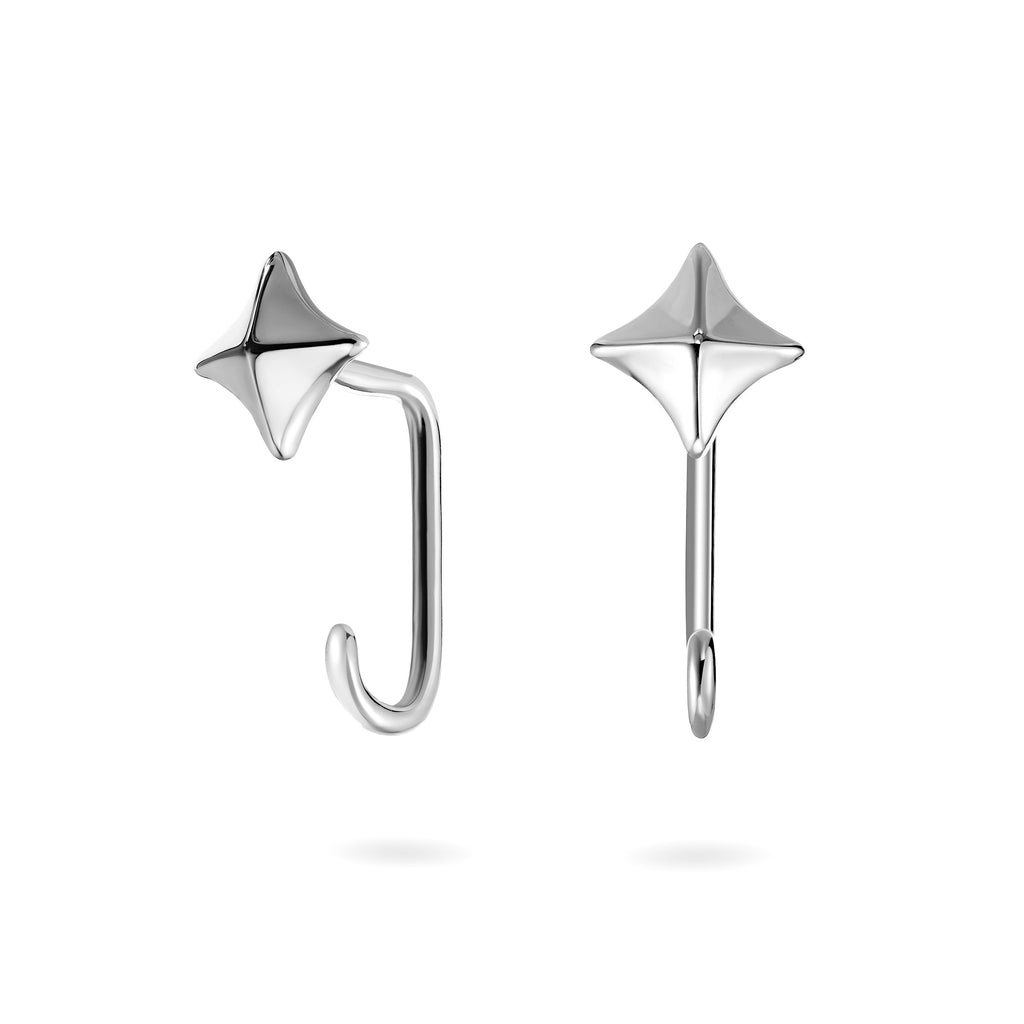 The Free Spirit Earrings | 18k White Gold