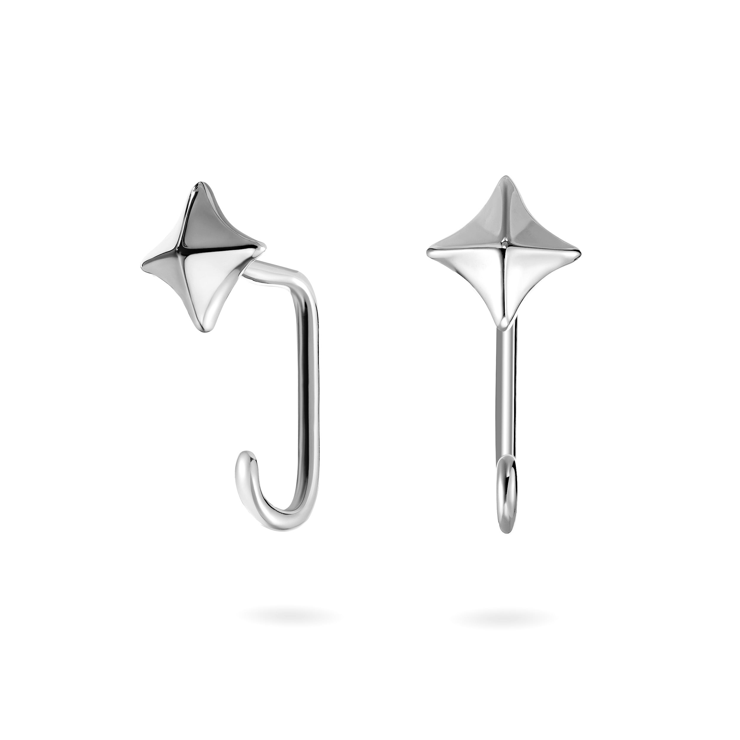 The Free Spirit Earrings | 18k White Gold