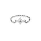 The Free Spirit Chain Ring | 18k White Gold