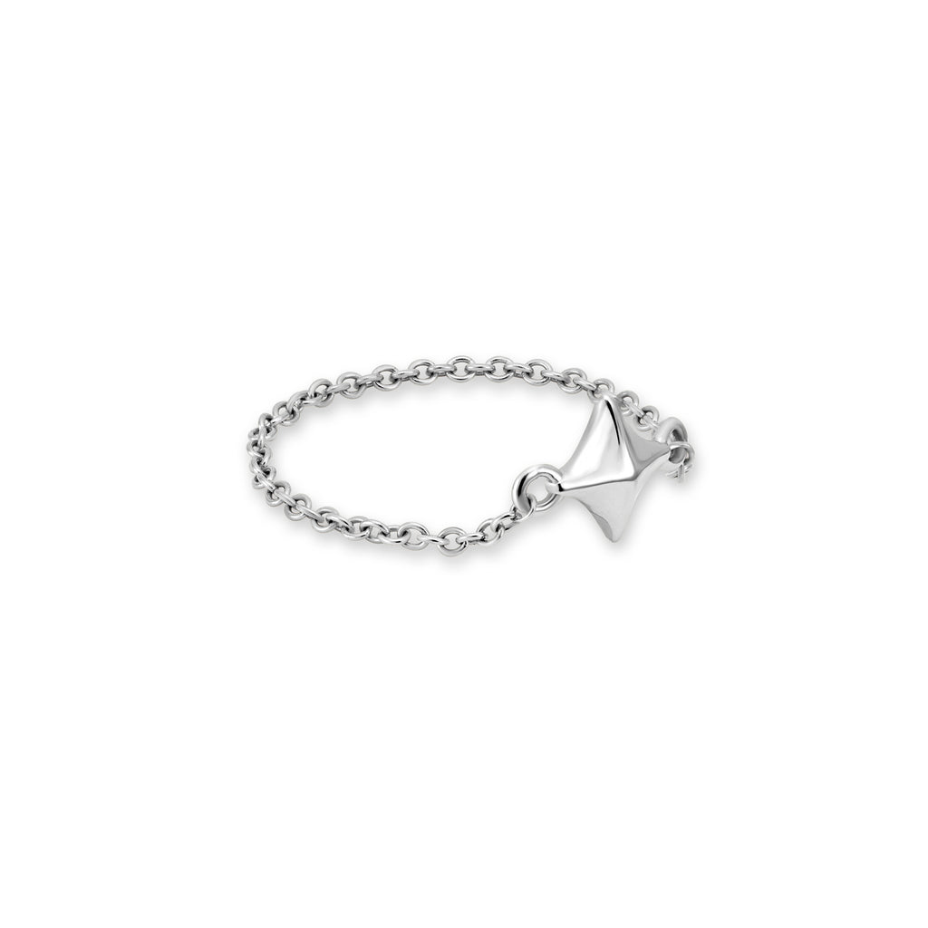 The Free Spirit Chain Ring | 18k White Gold