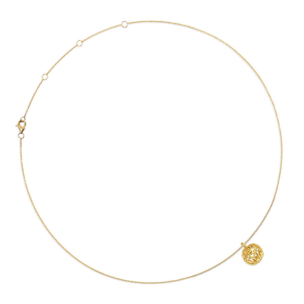 The Golden Wish Necklace | 18k Solid Gold