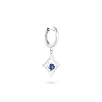The Gilded Sky Earrings | 18k White Gold & Sapphire