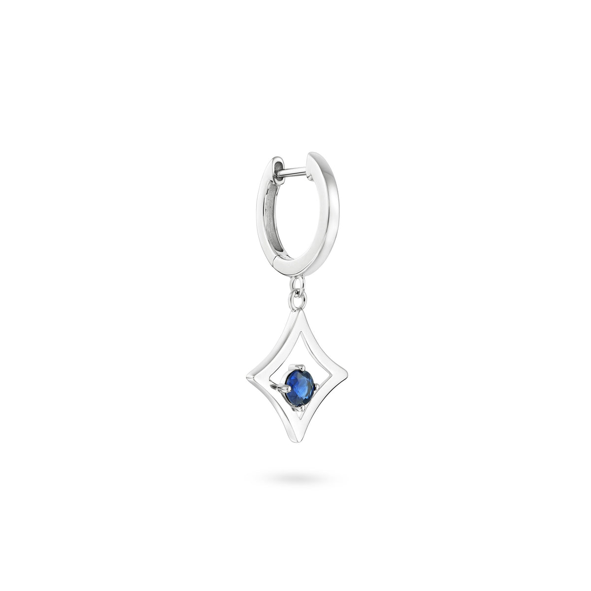 The Gilded Sky Earrings | 18k White Gold & Sapphire