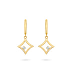 The Gilded Sky Earrings | 18k Yellow Gold & Diamond