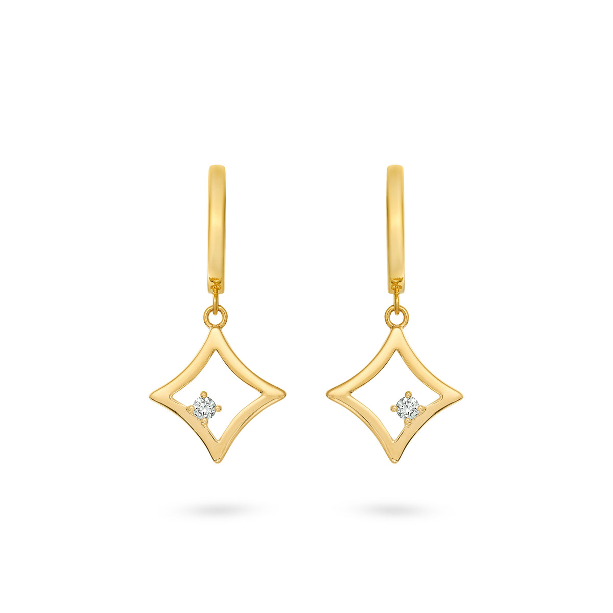 The Gilded Sky Earrings | 18k Yellow Gold & Diamond