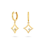 The Gilded Sky Earrings | 18k Yellow Gold & Diamond