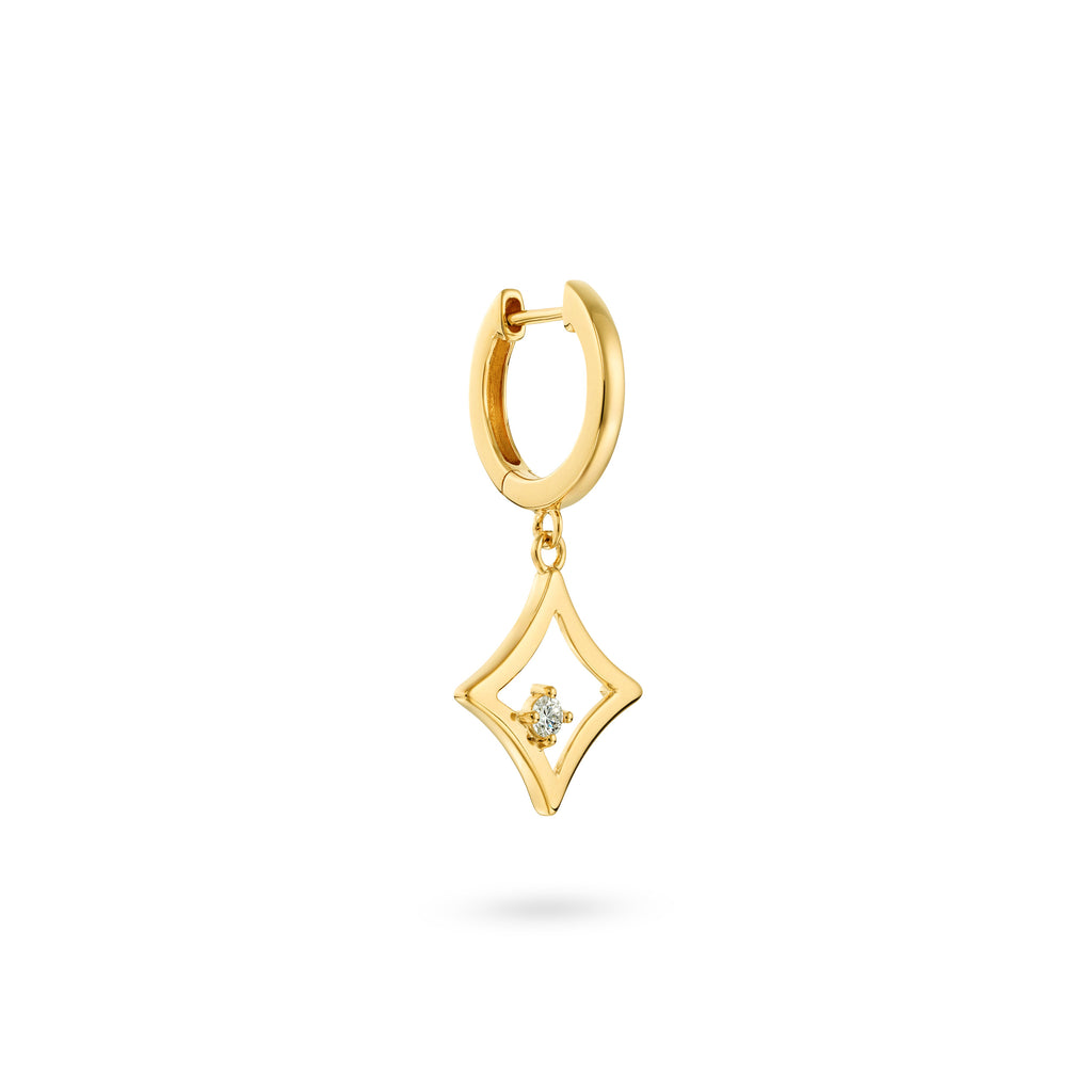 The Gilded Sky Earrings | 18k Yellow Gold & Diamond