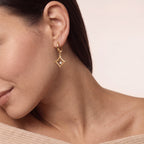 The Gilded Sky Earrings | 18k Yellow Gold & Diamond