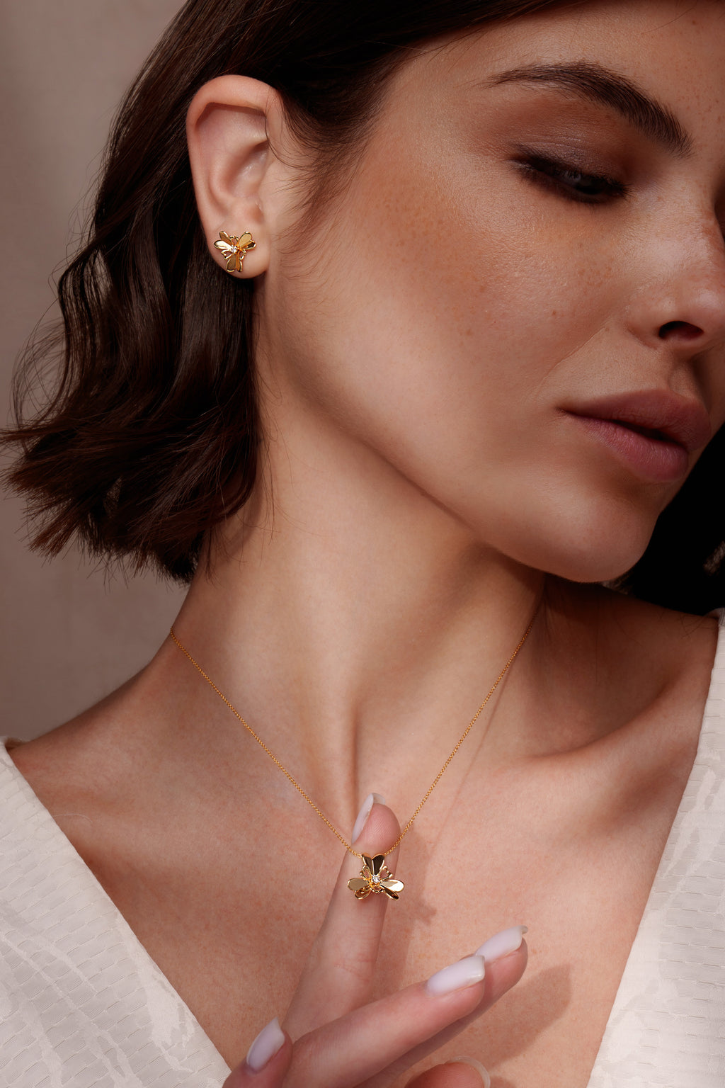 The Wild Heart Earrings | 18k Yellow Gold & Diamond
