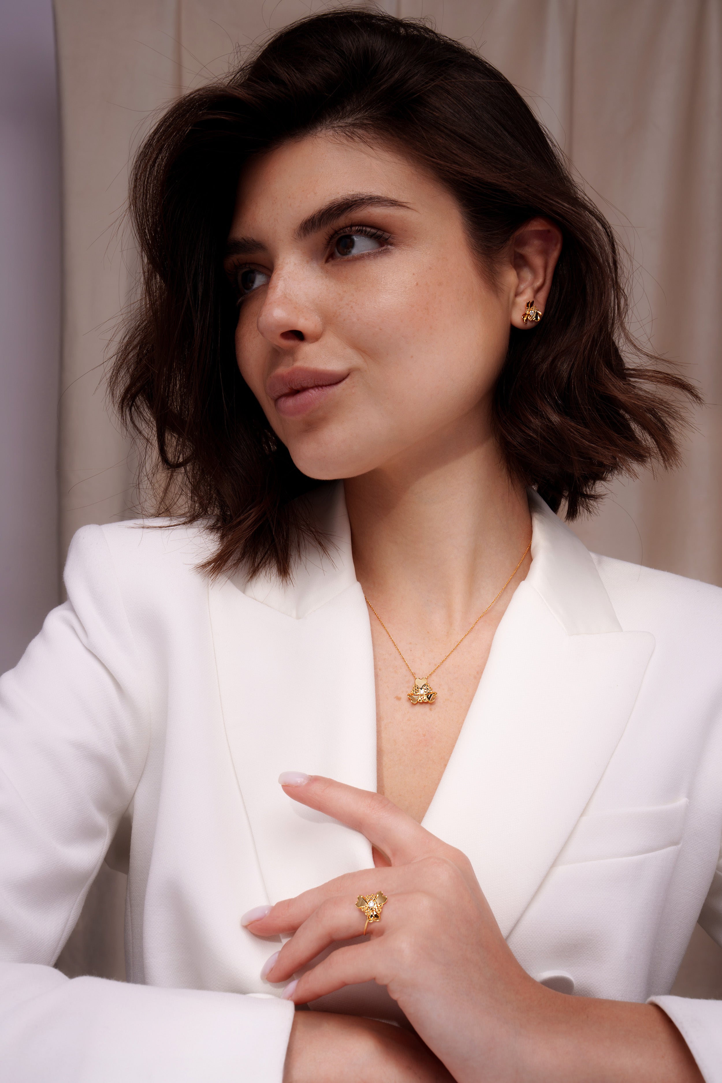 The Superbloom Necklace | 18k Yellow Gold & Diamond