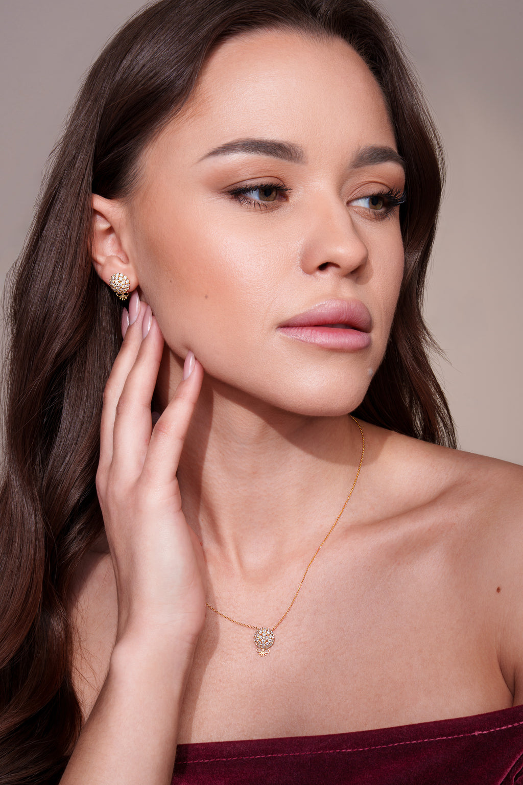 The Infinite Bouquet Necklace | 18k Yellow Gold & Diamond