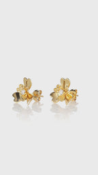 The Superbloom Earrings | 18k Yellow Gold & Diamond