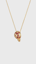 The Infinite Bouquet Necklace | 18k Yellow Gold, Diamond & Ruby
