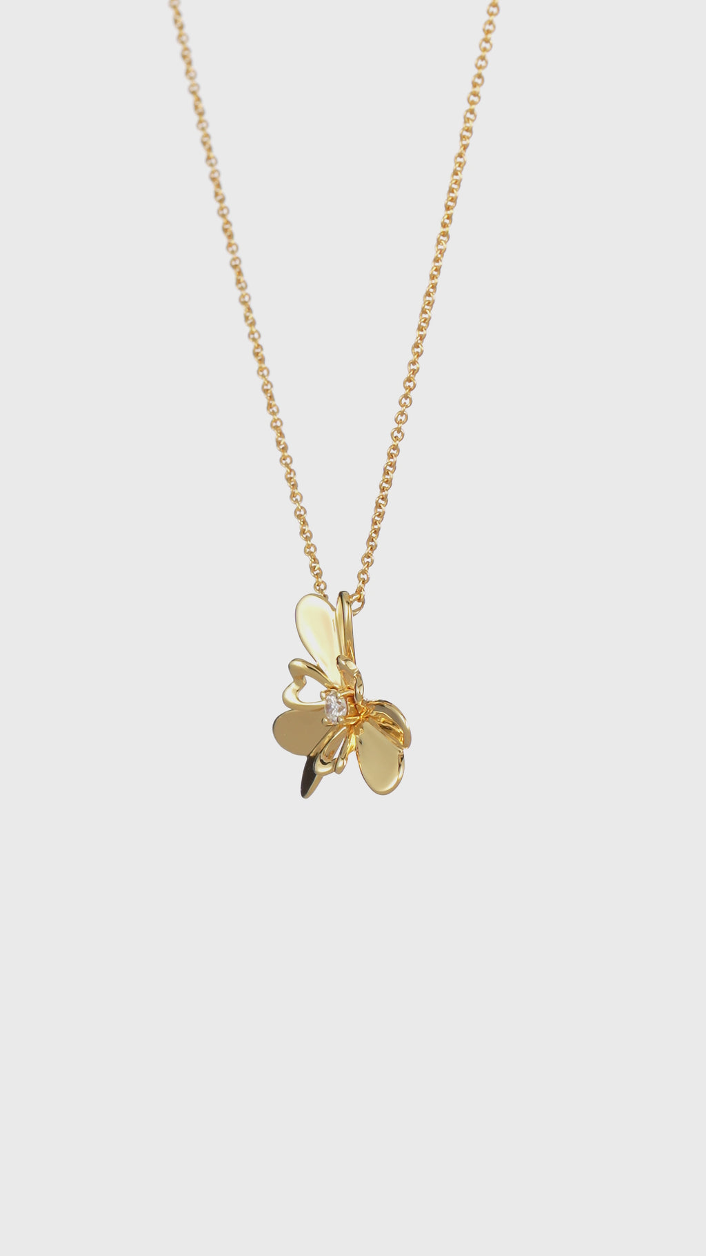 The Wild Heart Necklace | 18k Yellow Gold & Diamond