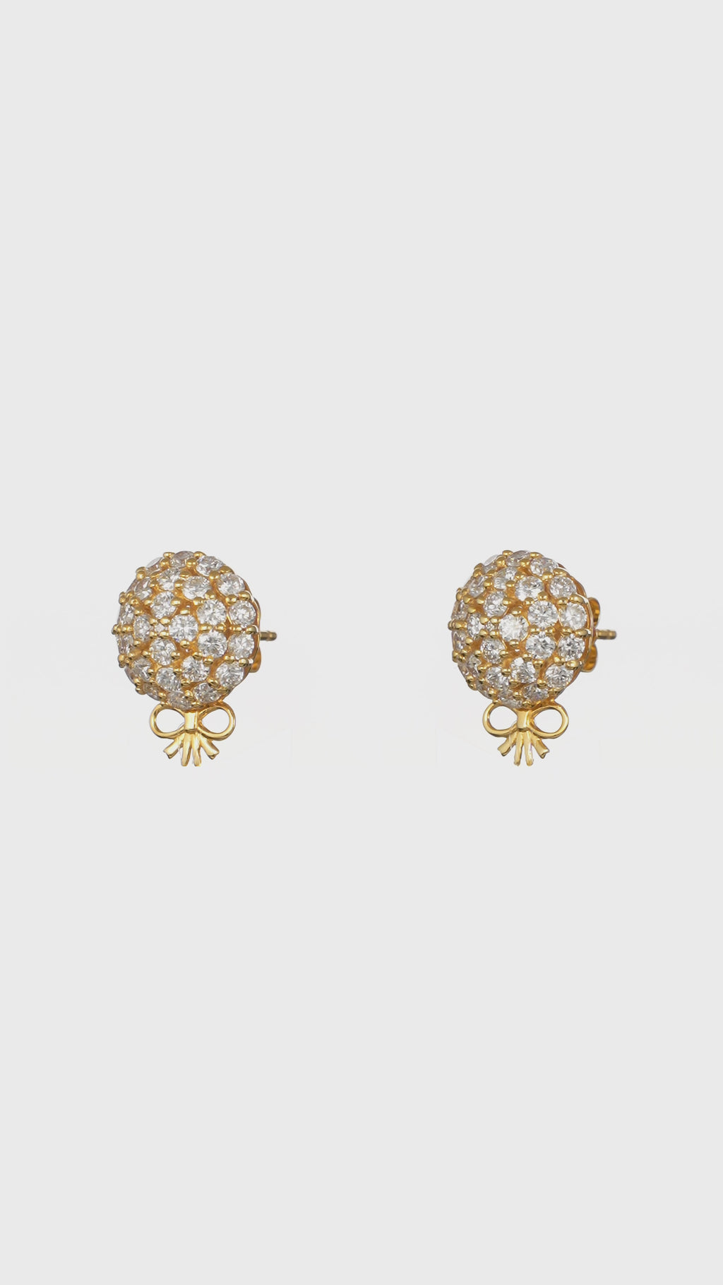 The Infinite Bouquet Earrings | 18k Yellow Gold & Diamond