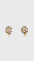 The Infinite Bouquet Earrings | 18k Yellow Gold & Diamond