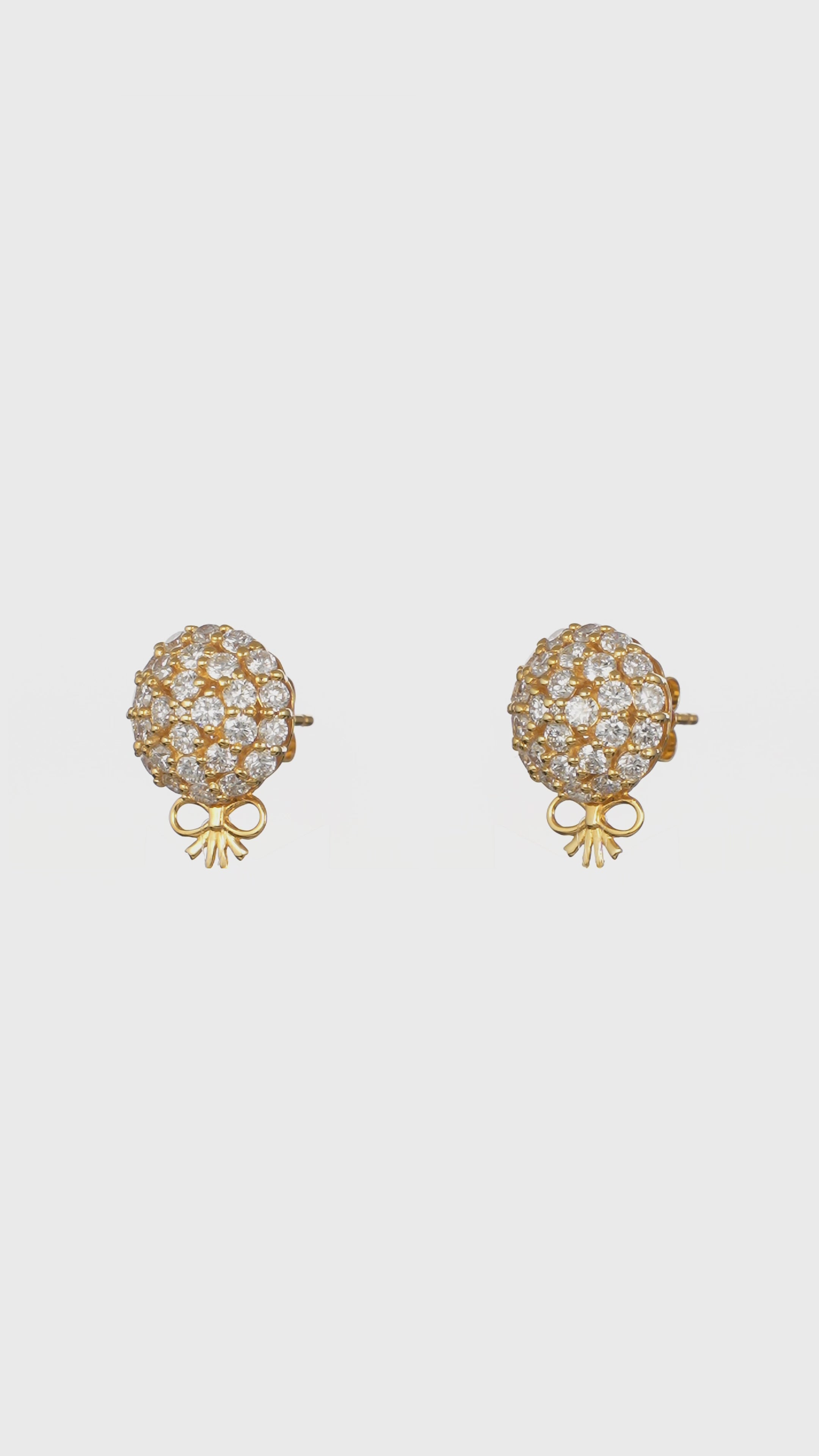 The Infinite Bouquet Earrings | 18k Yellow Gold & Diamond