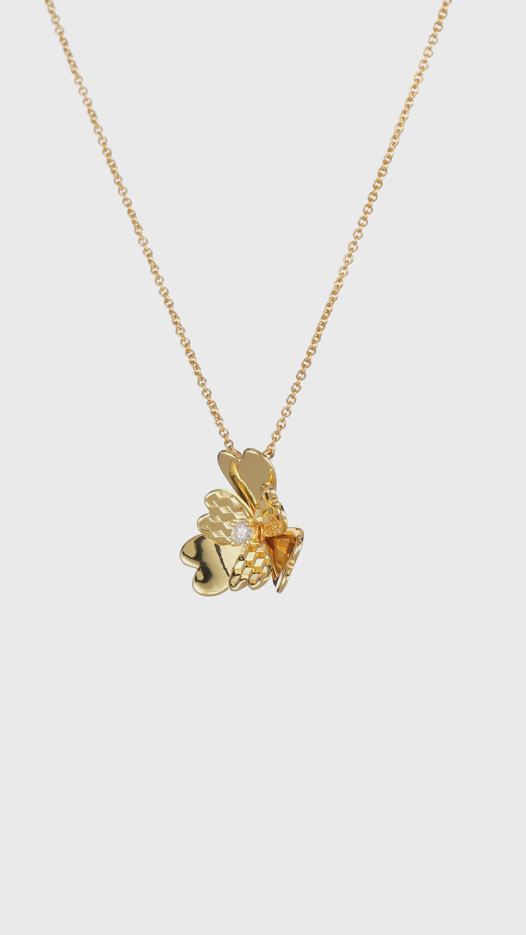 The Superbloom Necklace | 18k Yellow Gold & Diamond
