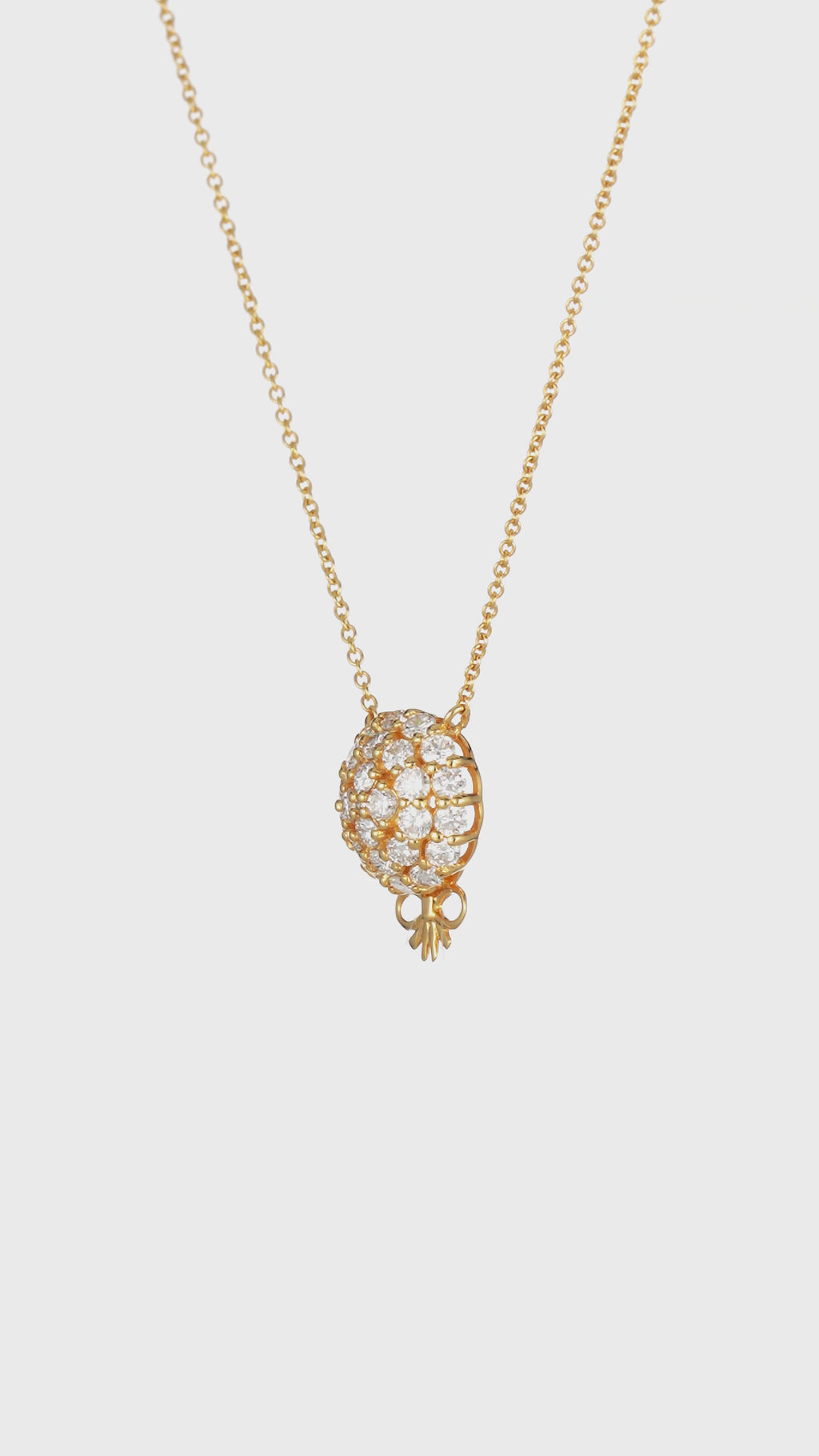 The Infinite Bouquet Necklace | 18k Yellow Gold & Diamond